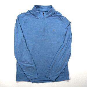 Travis Mathew Men’s 1/4 Zip Quarter Shirt Top Pullover Size Large L Blue Soft